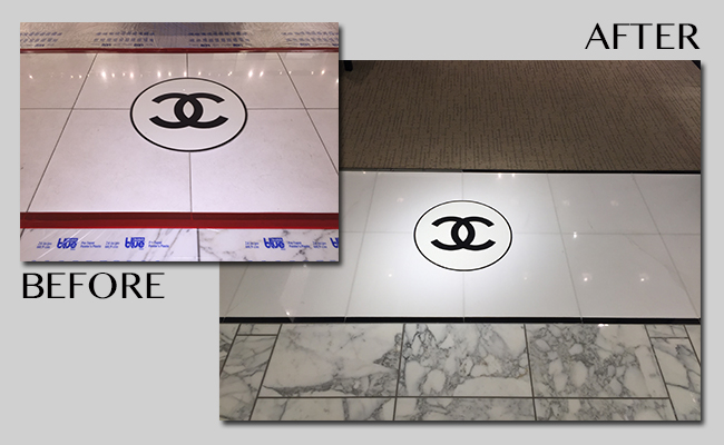 Marble Restoration Before and After Images